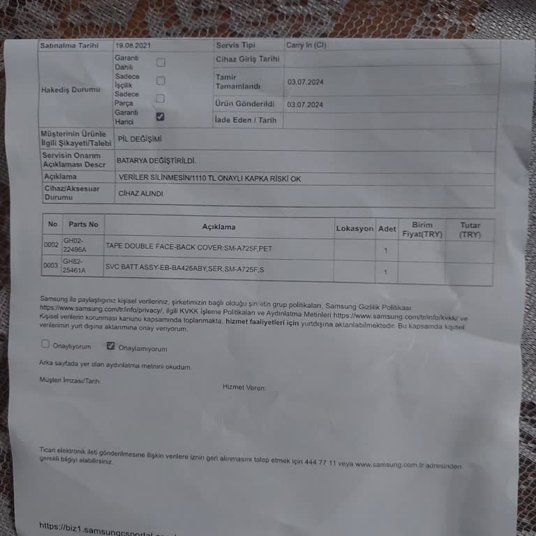 Samsung Telefon Teknik Servis Telefonumu Bozdu