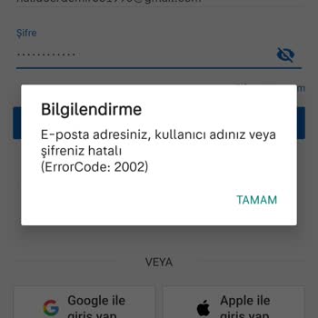Sahibinden.com Giriş Hatası