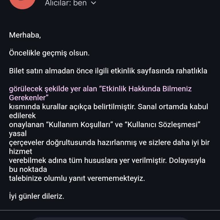 Bubilet Bilet İptalini Gerçekleştiremiyorum