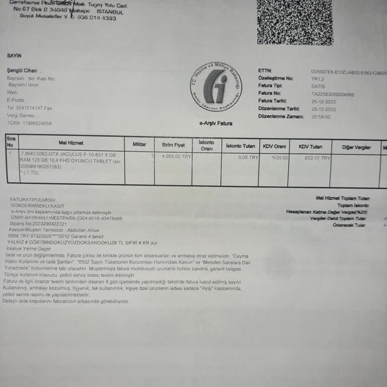 Ayıplı Malı Değiştirmedi Teknosa Pişmanlıktır