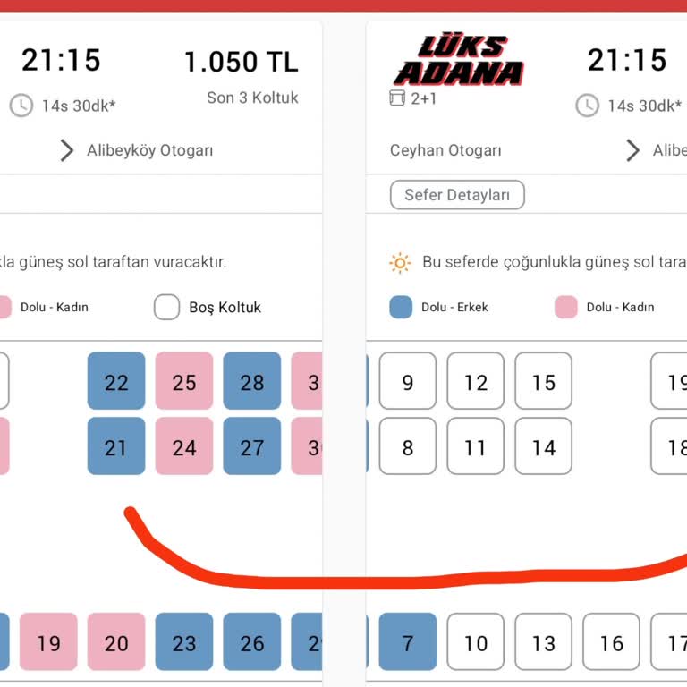Obilet Koltuk Numara Şikayeti