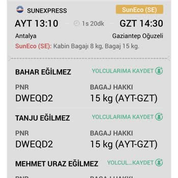 SunExpress Hava Yolları 6 Saat Rötar Mı Olur