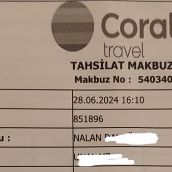 Coraltravel 3 Gün Kala Tur İptali