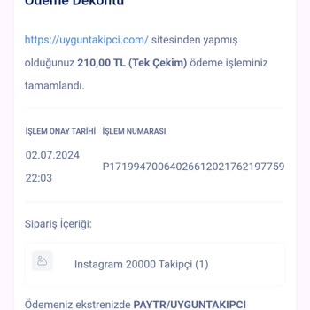 Uyguntakipci.com Siparişim Gelmedi Ve Müşteri Memnuniyetini Sıfır