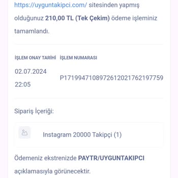 Uyguntakipci.com Siparişim Gelmedi Ve Müşteri Memnuniyetini Sıfır