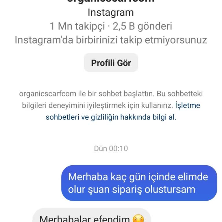 Organic Scarfs Güvenilir Sanılan Siteden Gelen Hayal Kırıklığı