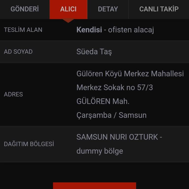 Kargomsende Siparişimi Teslim Edemedi
