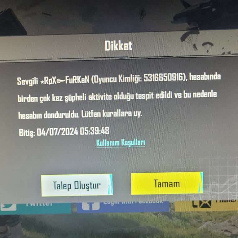 PUBG (Pubgmobile.com) Güvenlik Uyarısı Ban