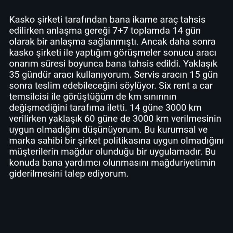 Sixt Rent A Car Da İnanılmaz Bir Kilometre Saçmalığı Var
