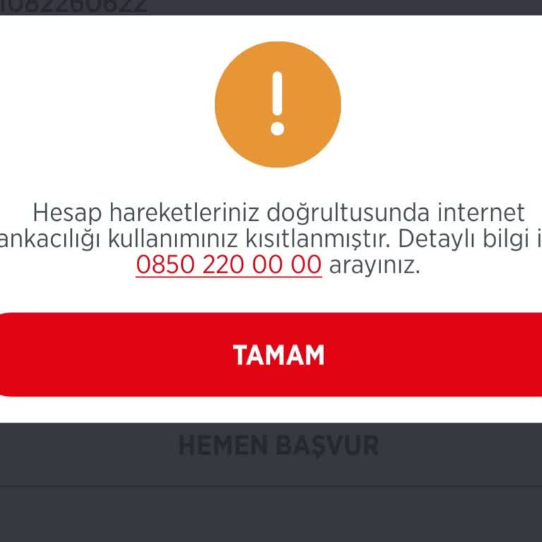 Ziraat Bankası Hesap Kısıtlaması Uyarısı Alıyorum