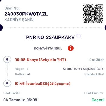 YHT (Yüksek Hızlı Tren) TCDD Bagaj Ücreti Ve Personel Davranışları Hakkında Şikayet