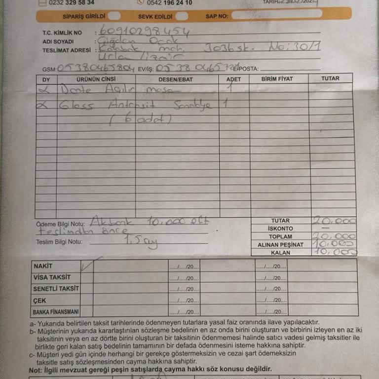 Mondihome' Dan Sipariş Ettiğim Mobilya Hâlâ Teslim Edilmedi