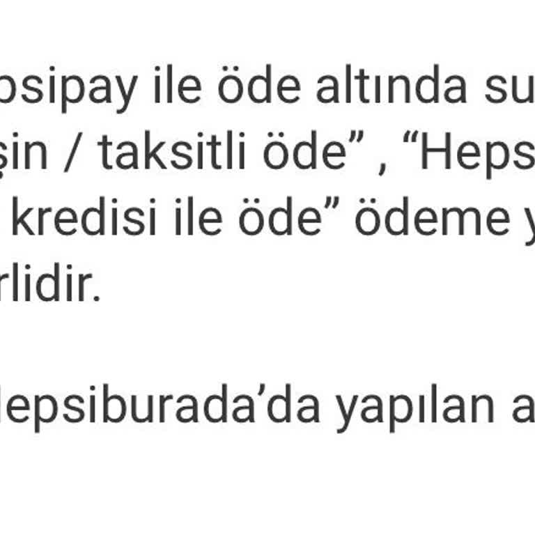 HepsiPay Hepsiburada Hediye Paramı Yatırmıyor