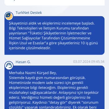 TurkNet Yanlış Modem Cezası