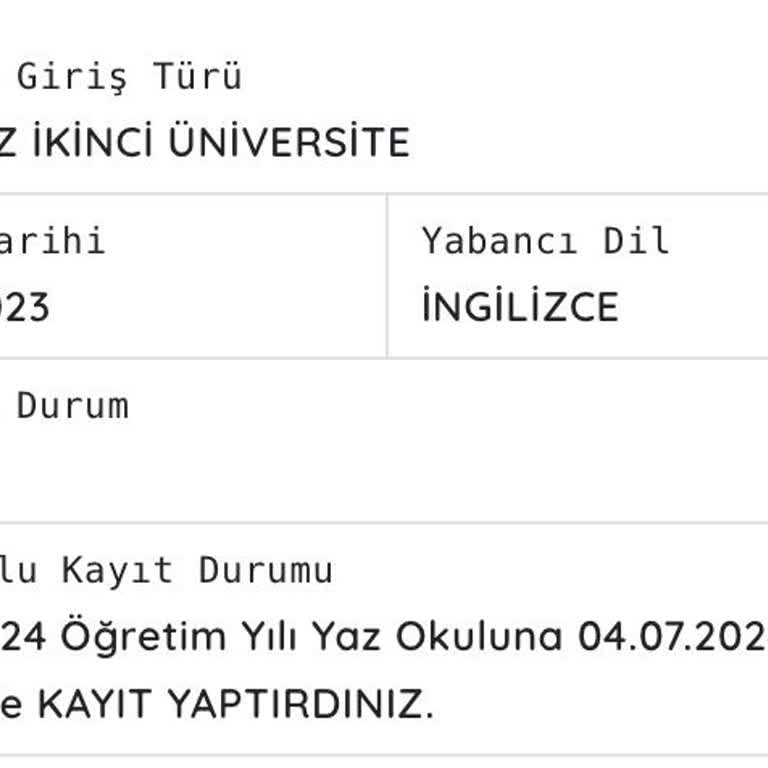 Anadolu Üniversitesi Yaz Okulu Kaydı Öğrenci Durumunun Aktifleşmemesi