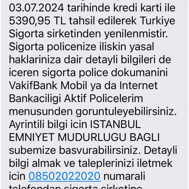 VakıfBank Sarı Panjur Konut Paket Sigortası İptali