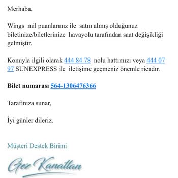 SunExpress Hava Yolları Uçuşlara 14 Günden Az Bir Süre Kala İptal
