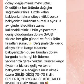 Gaus.com İade Hakkımı Kullanmamda Sorun Yaratıyor