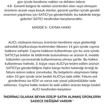 Gaus.com İade Hakkımı Kullanmamda Sorun Yaratıyor
