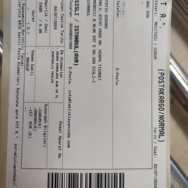Epttavm İade Ürünü Sistemlerinde Göstermiyor