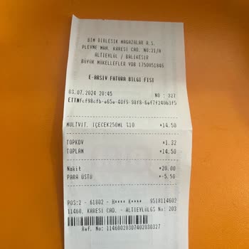 Balıkesir Plevne BİM Hatalı Etiket Ve Personel Tavrı