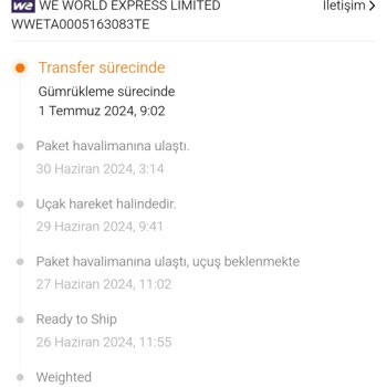 We World Express Ve Gümrükte Bekleme Sorunu