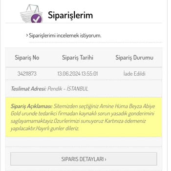 Sefamerve Para İadem Yapılmadı Mağdur Edildim.