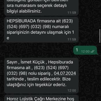 Horoz Lojistik Şikayetim Var Giderilmesini İstiyorum