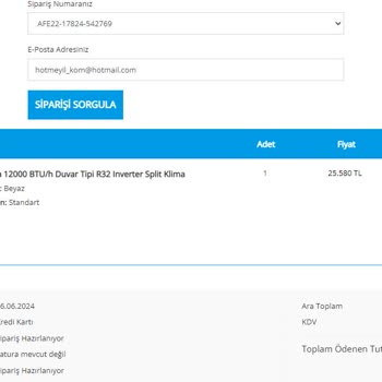 Daikin - Kaira Marka Klima Teslimat Sorunu