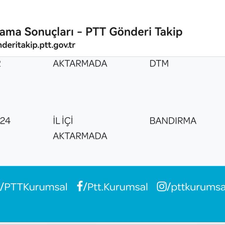 PTT Kargo Mektubumu Dağıtıma Çıkarmadı