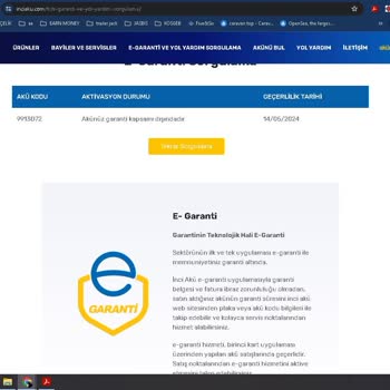 İnci Akü Ürünün Arkasında Durmuyor.