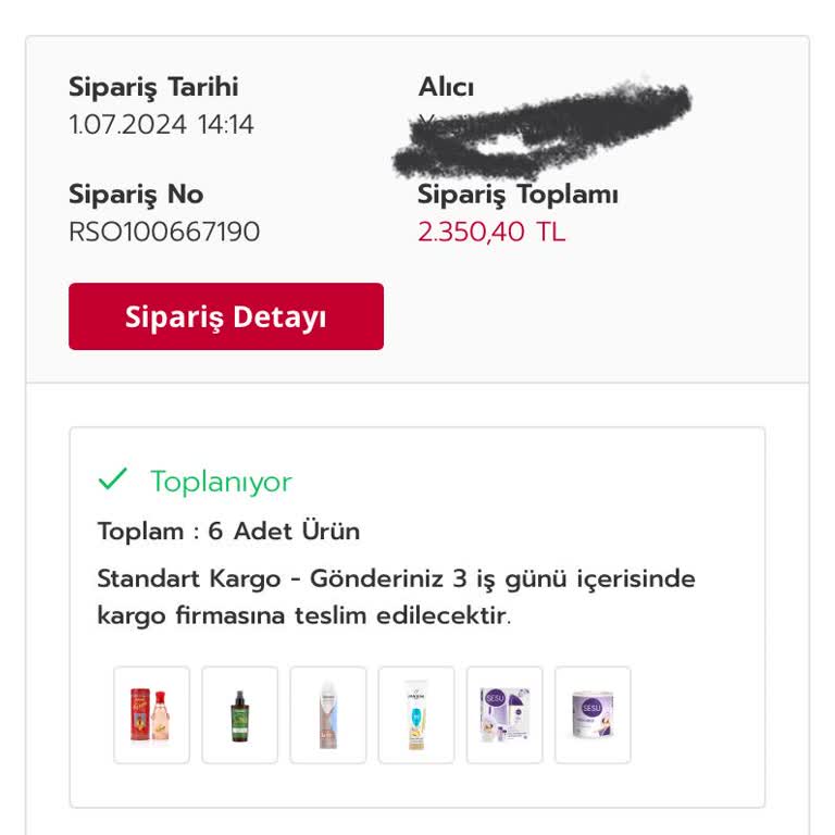 Rossmann Kargo Gecikmesi A