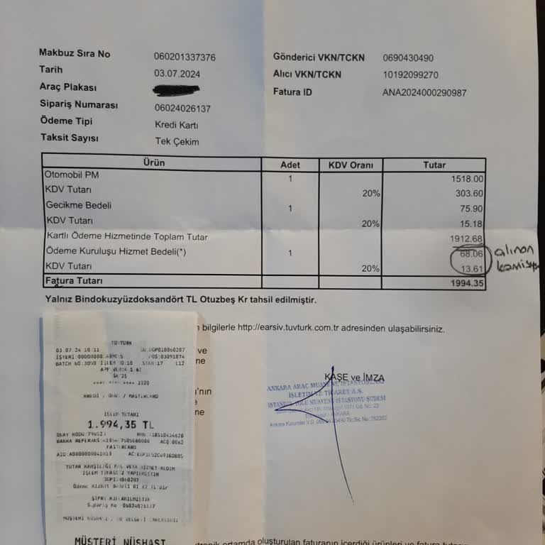 Tüvtürk Kredi Kartı Komisyonu Alıyor