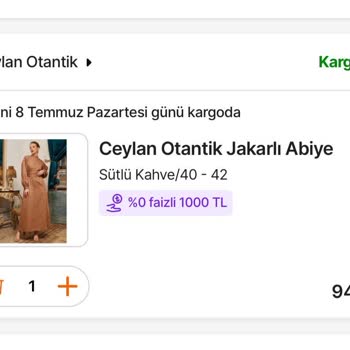 CEO Ceylan Otantik Yanlış Kumaş Gönderimi Ve Stok Durumu Hakkında Sorun