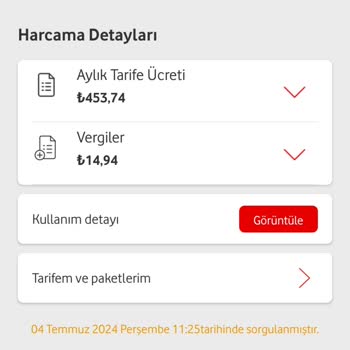 Vodafone Fatura Sorunu Çözmüyor