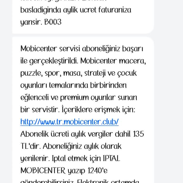 Vodafone 1240 Olayı Acil Çözüm