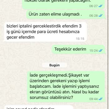 Botanik Ecza Paramı İade Etmediler. Ürün Elime Ulaşmadı.