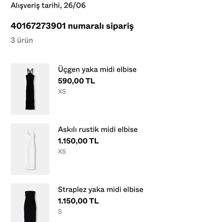Bershka Eksik Gelen Ürün