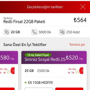 Vodafone Fahiş Fiyat Artışı