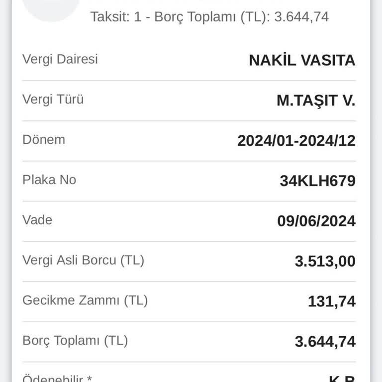 Chery Mayıs Ayında Tescil Edilen Aracın Ocak MTV Sini Ödemiyor