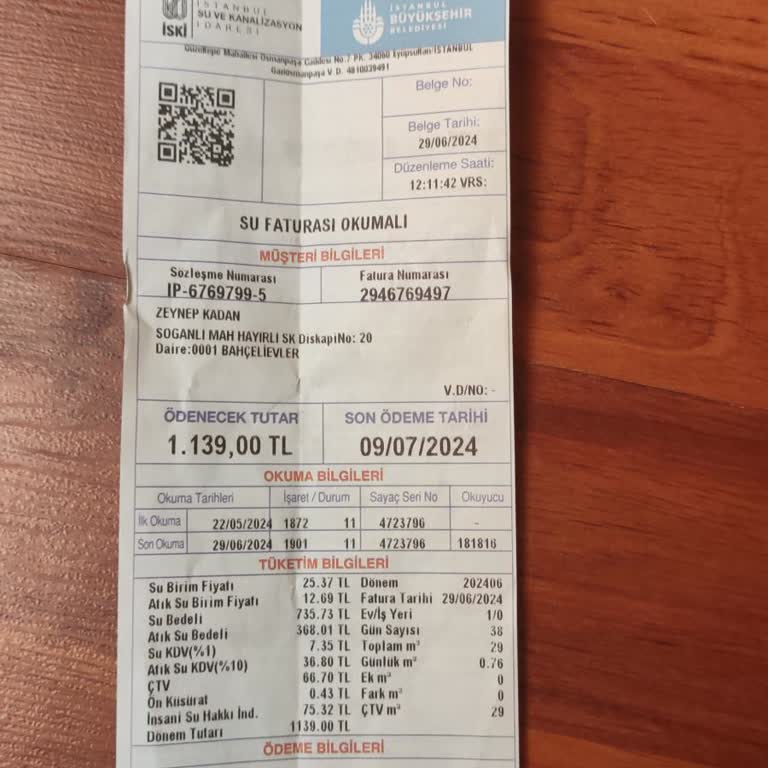 İSKİ İBB Fahiş Su Faturası
