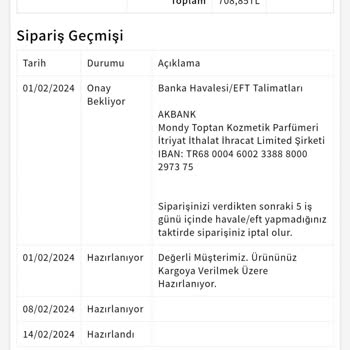Mondy Shop Ürün 6 Aydır Kargoda İademi İstiyorum