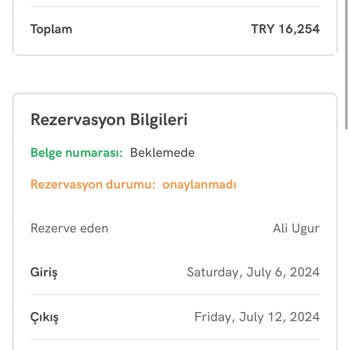 Stayforlong Otel İptali Sonrası Para İadesi Sorunu