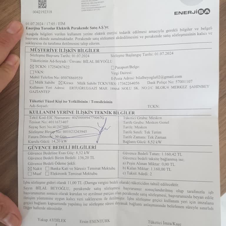 Toroslar Enerjisa Aboneliğimi Açmadı Hâlâ.