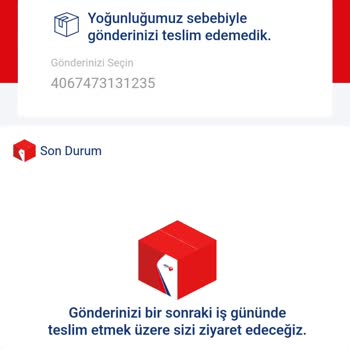 Aras Kargo Kargomu Getirmedi Bana Bugün Teslim Edilecek Denildi