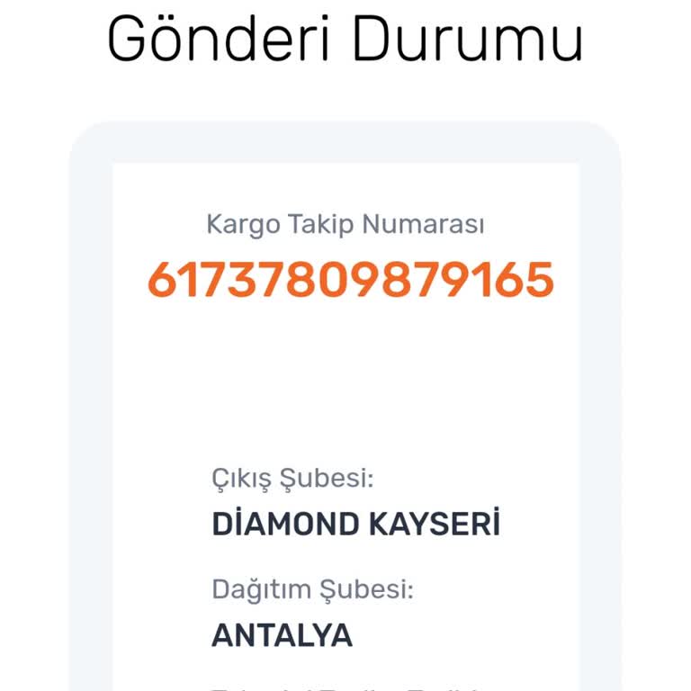 İpek Mobilya Ürünüm Yok. Öyle Bir Kargo Takip Numarası Yok