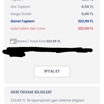 LCW Urunu Ucuza Aldım Diye Siparişi İptal Etti