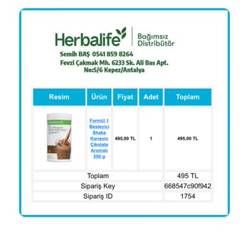 Herbalife Ürünleri.com Kargo Sorunu