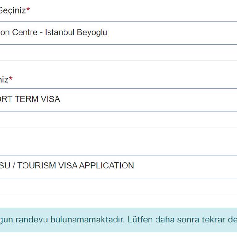 VFS Global VFS Hollanda Vize Randevusu Bulamama Hk.