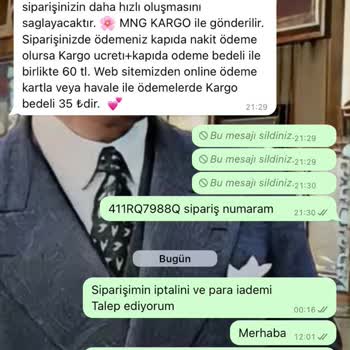 Selin Shoes Sipariş İptali İletişim Kuramamak